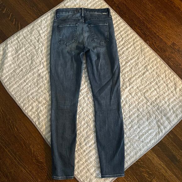 Mother High Waisted The Looker Ankle Jeans in Double Shot Espresso Size 25 - Picture 6 of 8
